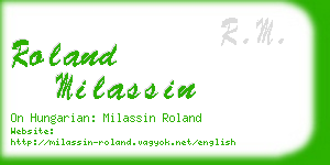 roland milassin business card